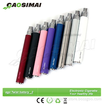 ego twist battery new e-cigarette battery ego battery for cloutank